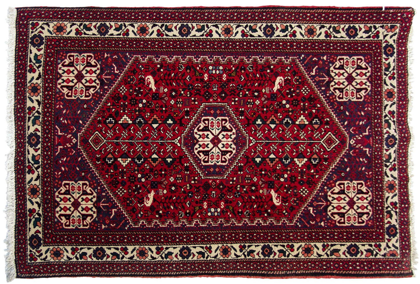 3.5x5 Vintage Abadeh Rug