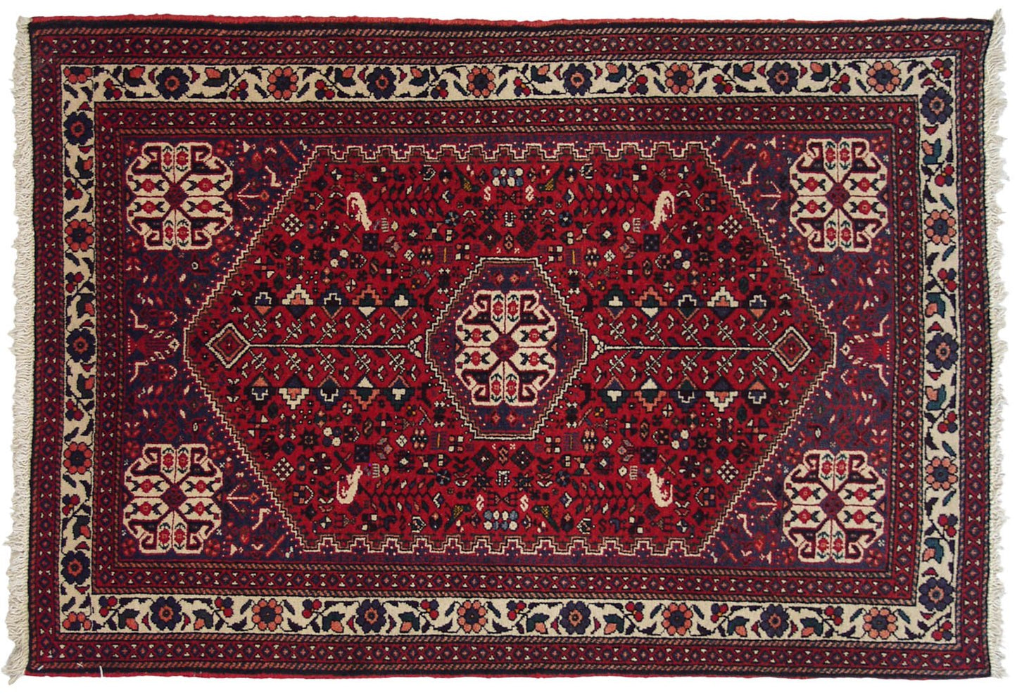 3.5x5 Vintage Abadeh Rug