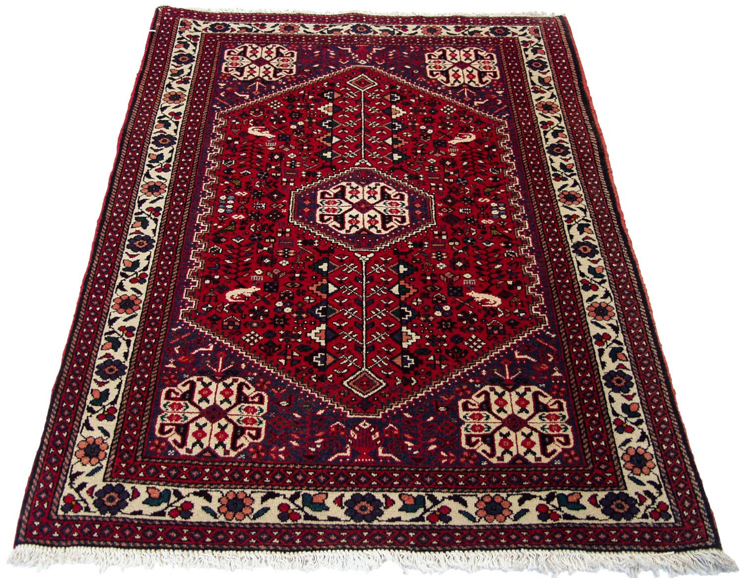 3.5x5 Vintage Abadeh Rug