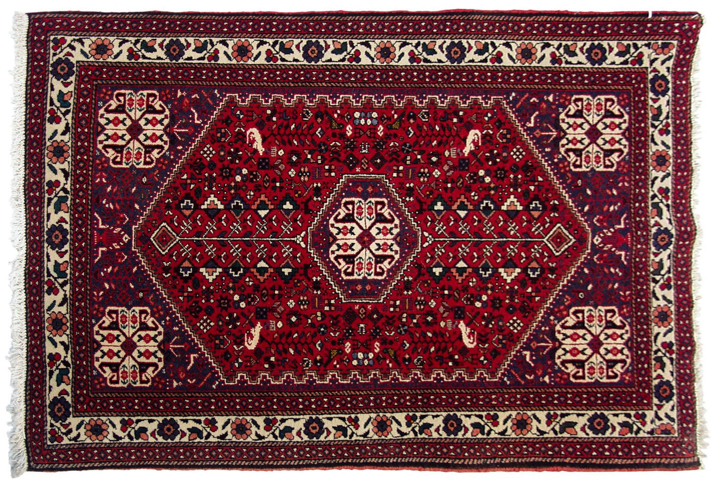 3.5x5 Vintage Abadeh Rug