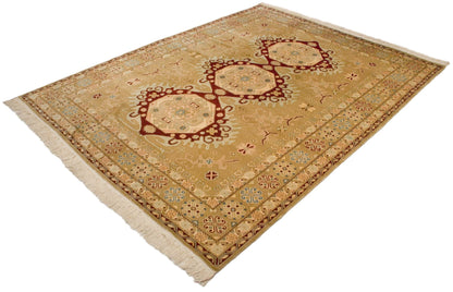 9x12 Vintage Distressed Bulgarian Caucasian Design Carpet