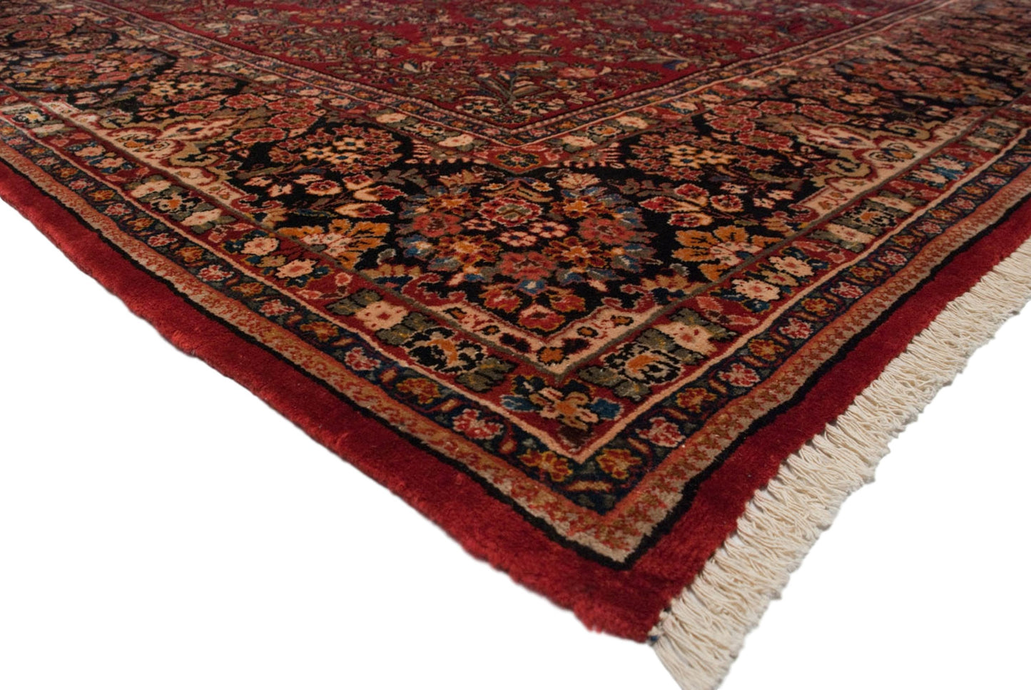 10.5x18.5 Vintage American Sarouk Carpet