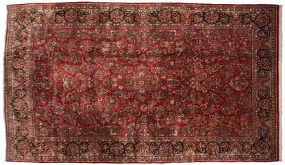 10.5x18.5 Vintage American Sarouk Carpet