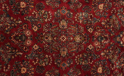 10.5x18.5 Vintage American Sarouk Carpet