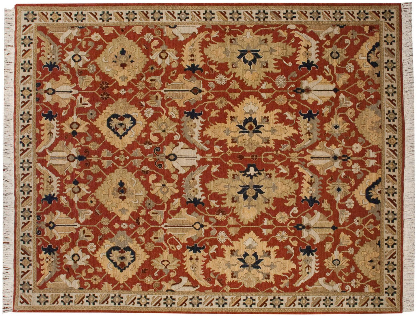 8x10 Vintage Armenian Sultanabad Design Carpet
