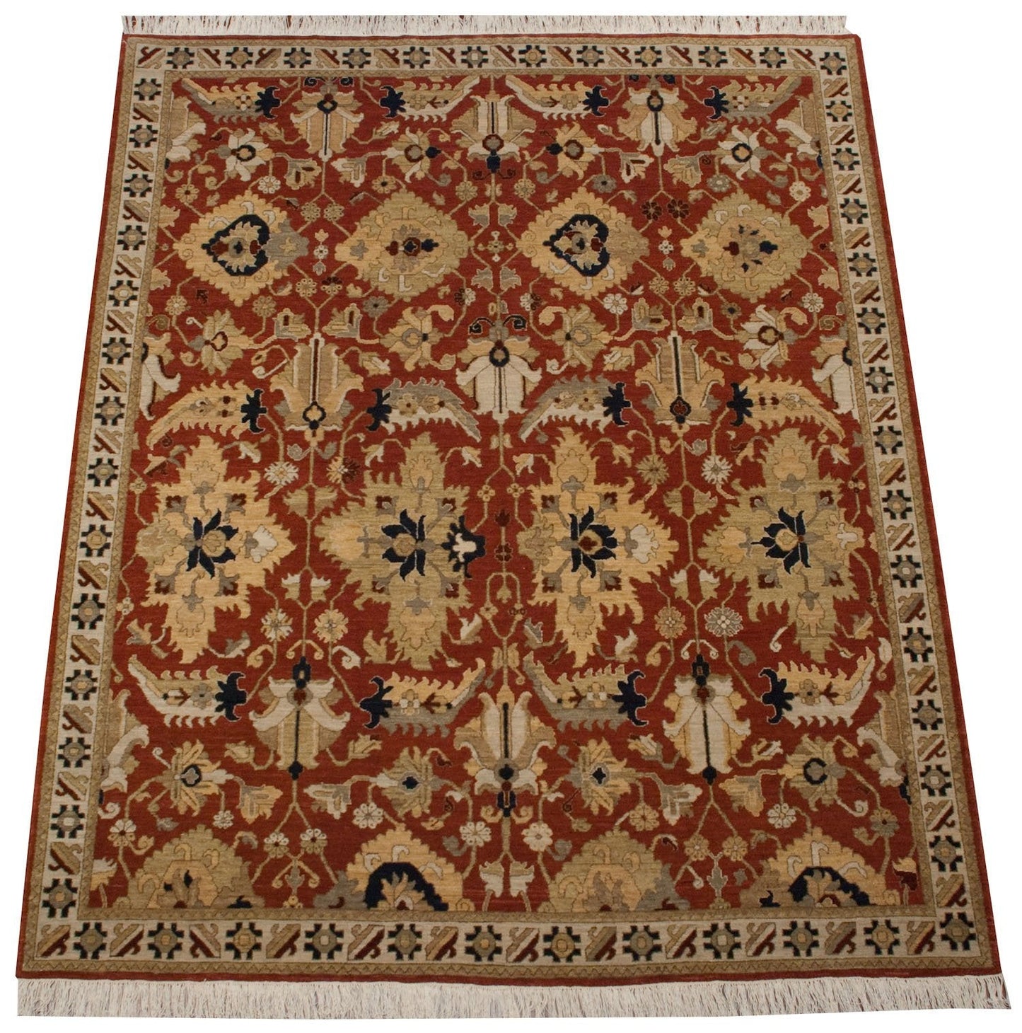 8x10 Vintage Armenian Sultanabad Design Carpet