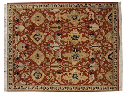 8x10 Vintage Armenian Sultanabad Design Carpet