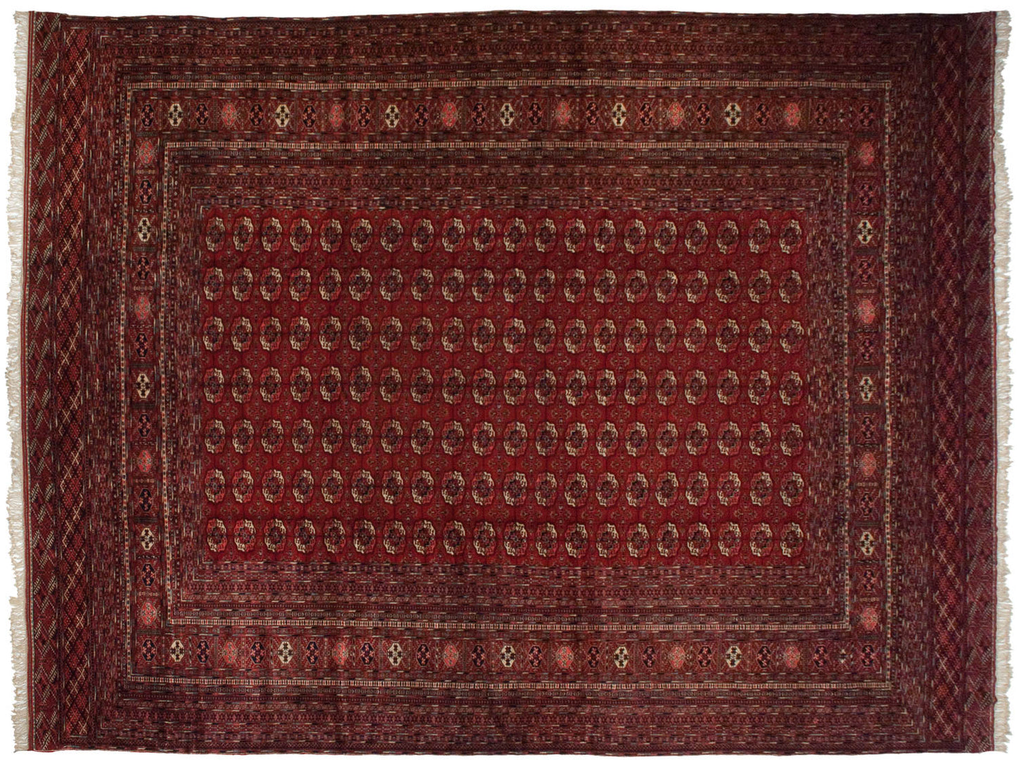 13x17.5 Vintage Fine Bokhara Carpet