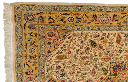 10x13.5 Vintage Fine Bulgarian Isfahan Design Carpet
