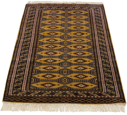 3x4.5 Vintage Fine Pakistani Turkmen Design Rug