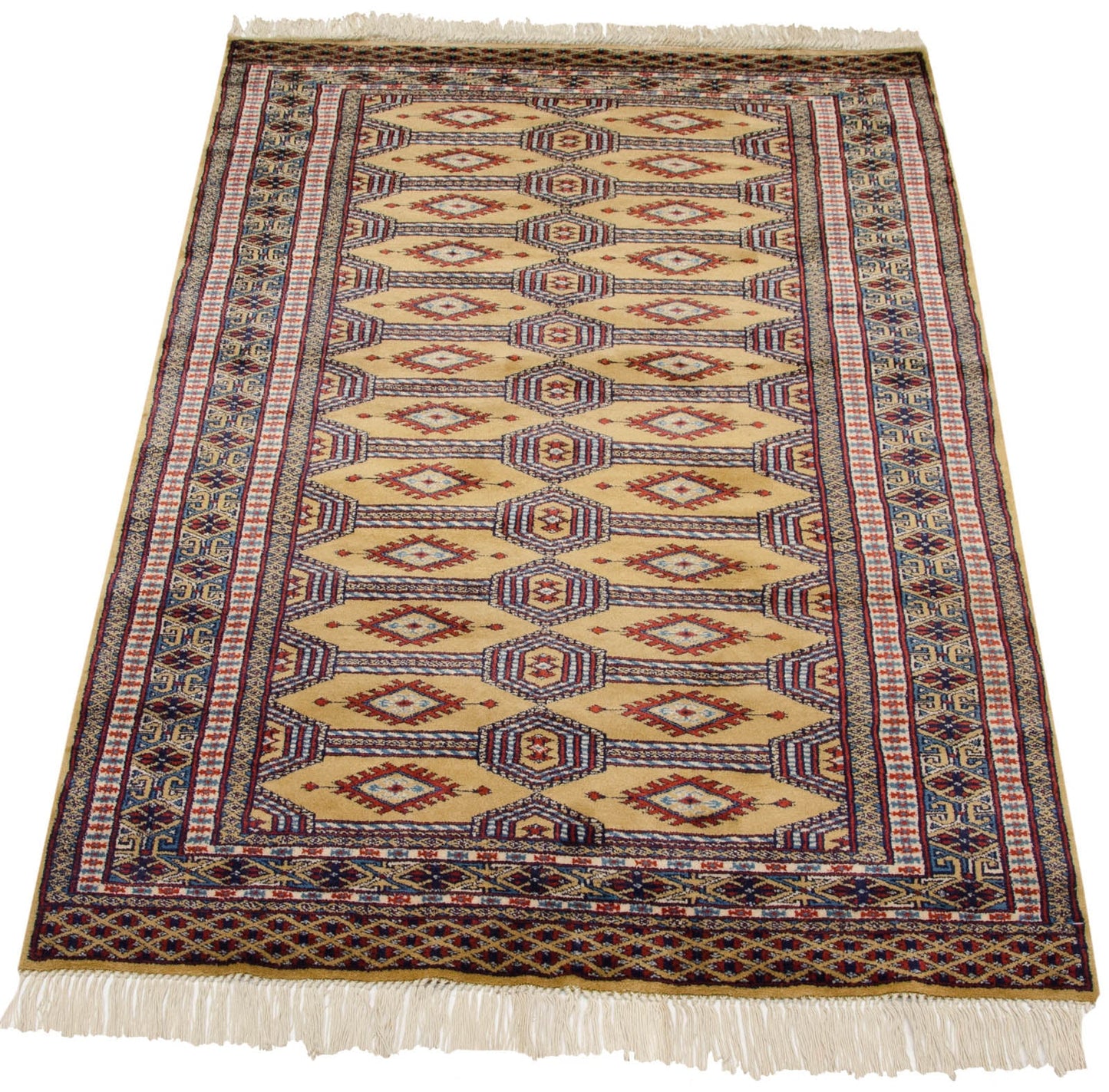 3x4.5 Vintage Fine Pakistani Turkmen Design Rug