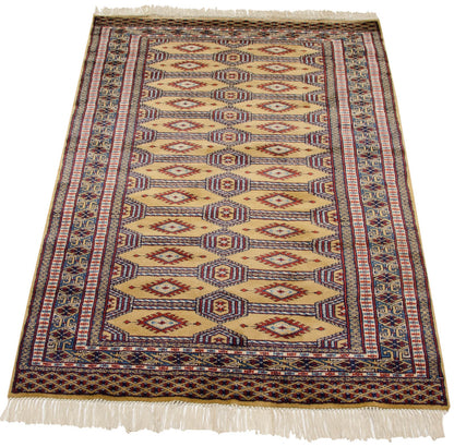 3x4.5 Vintage Fine Pakistani Turkmen Design Rug