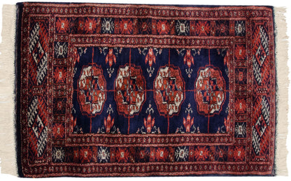2x3 Vintage Fine Bokhara Rug Mat