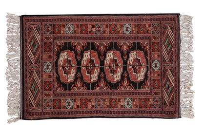 2x3 Vintage Fine Bokhara Rug Mat