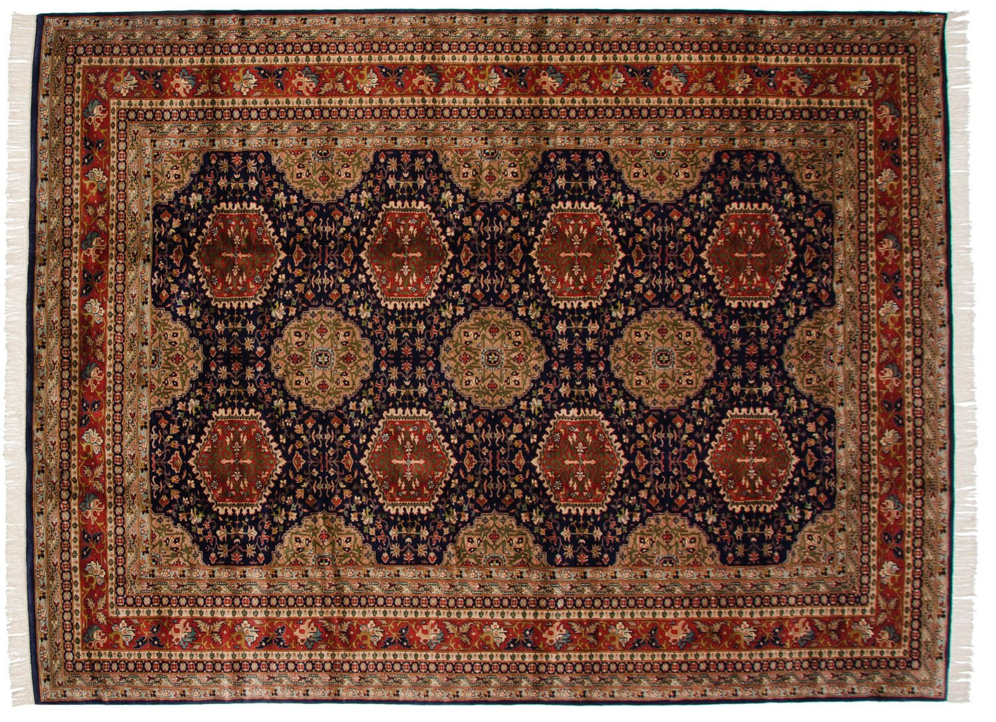9x12 Vintage Fine Pakistani Caucasian Design Carpet