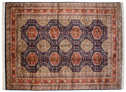 9x12 Vintage Fine Pakistani Caucasian Design Carpet