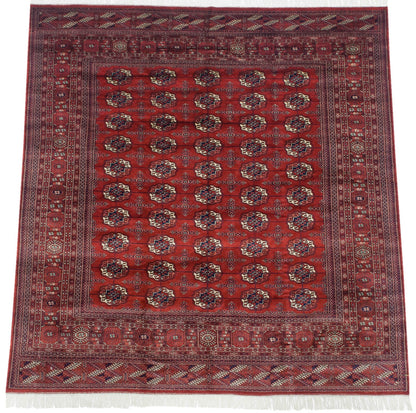 8x8.5 Vintage Fine Bokhara Square Carpet