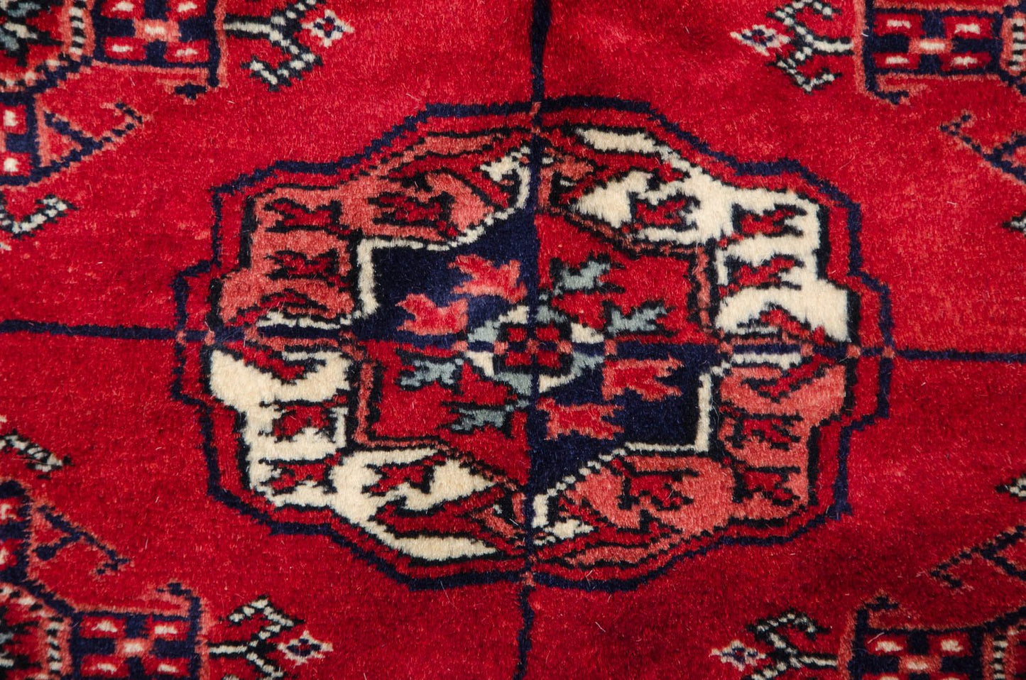8x8.5 Vintage Fine Bokhara Square Carpet