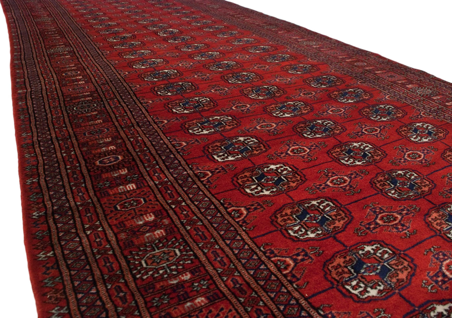 4.5x11 Vintage Fine Bokhara Rug Runner