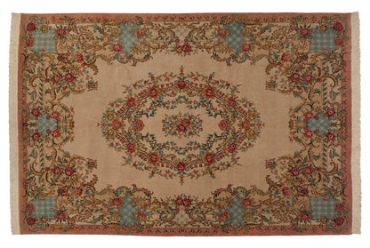 8x11.5 Vintage Bulgarian Aubusson Design Carpet