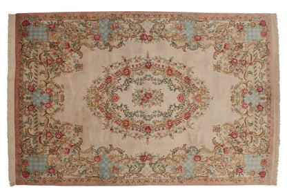 8x11.5 Vintage Bulgarian Aubusson Design Carpet