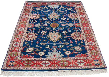 4.5x7 Vintage Indian Bijar Design Rug