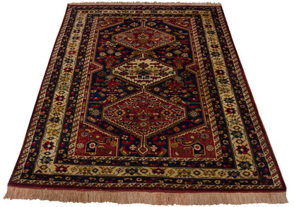 4.5x6.5 Vintage Indian Shiraz Design Rug