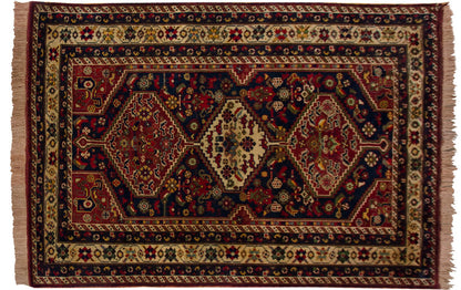 4.5x6.5 Vintage Indian Shiraz Design Rug