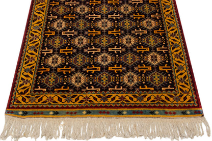 3x5 Vintage Indian Caucasian Design Rug