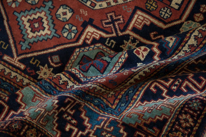 4.5x7 Vintage Indian Caucasian Design Rug