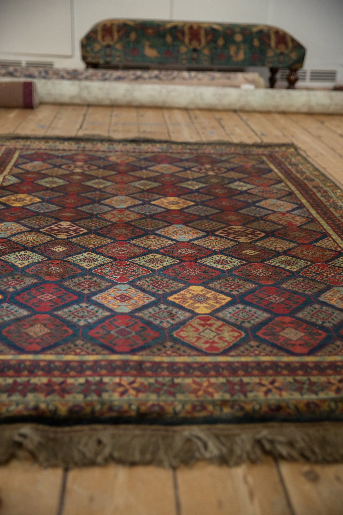 4.5x6 Vintage Indian Jaff Kurd Design Rug
