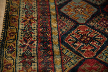 4.5x6 Vintage Indian Jaff Kurd Design Rug