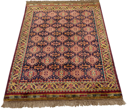 3x5 Vintage Indian Caucasian Design Rug