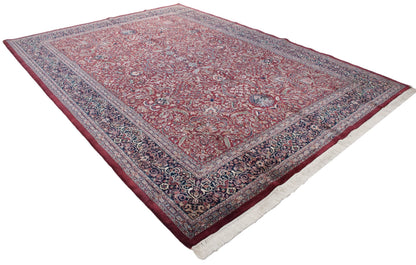10x14 Vintage Indian Kashan Design Carpet