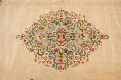10x13 Vintage Fine Bulgarian Kerman Design Carpet