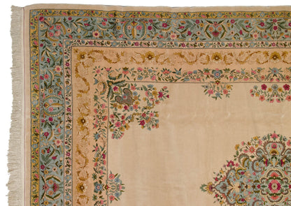 10x13 Vintage Fine Bulgarian Kerman Design Carpet