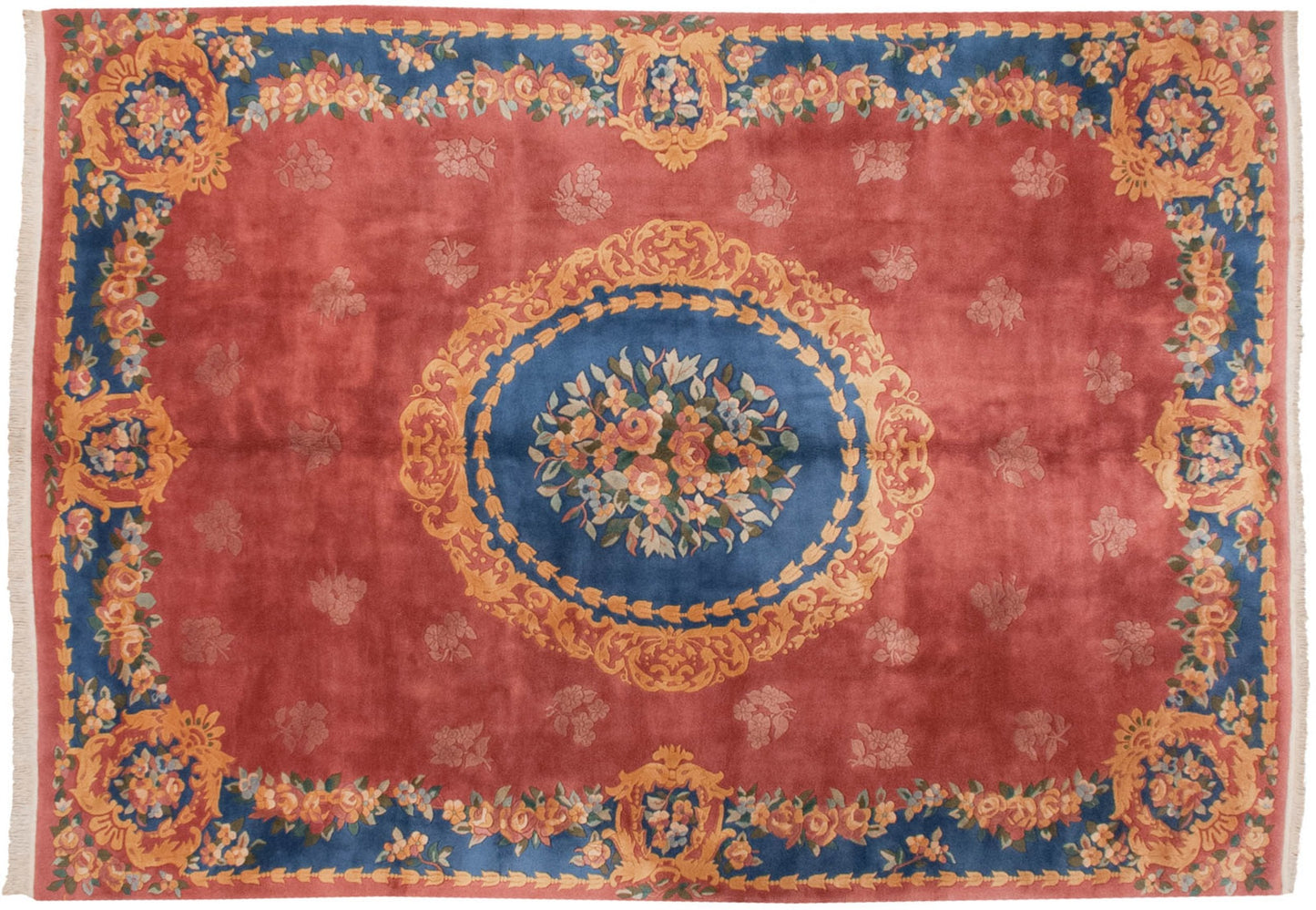 9.5x13.5 Vintage Japanese Aubusson Design Carpet