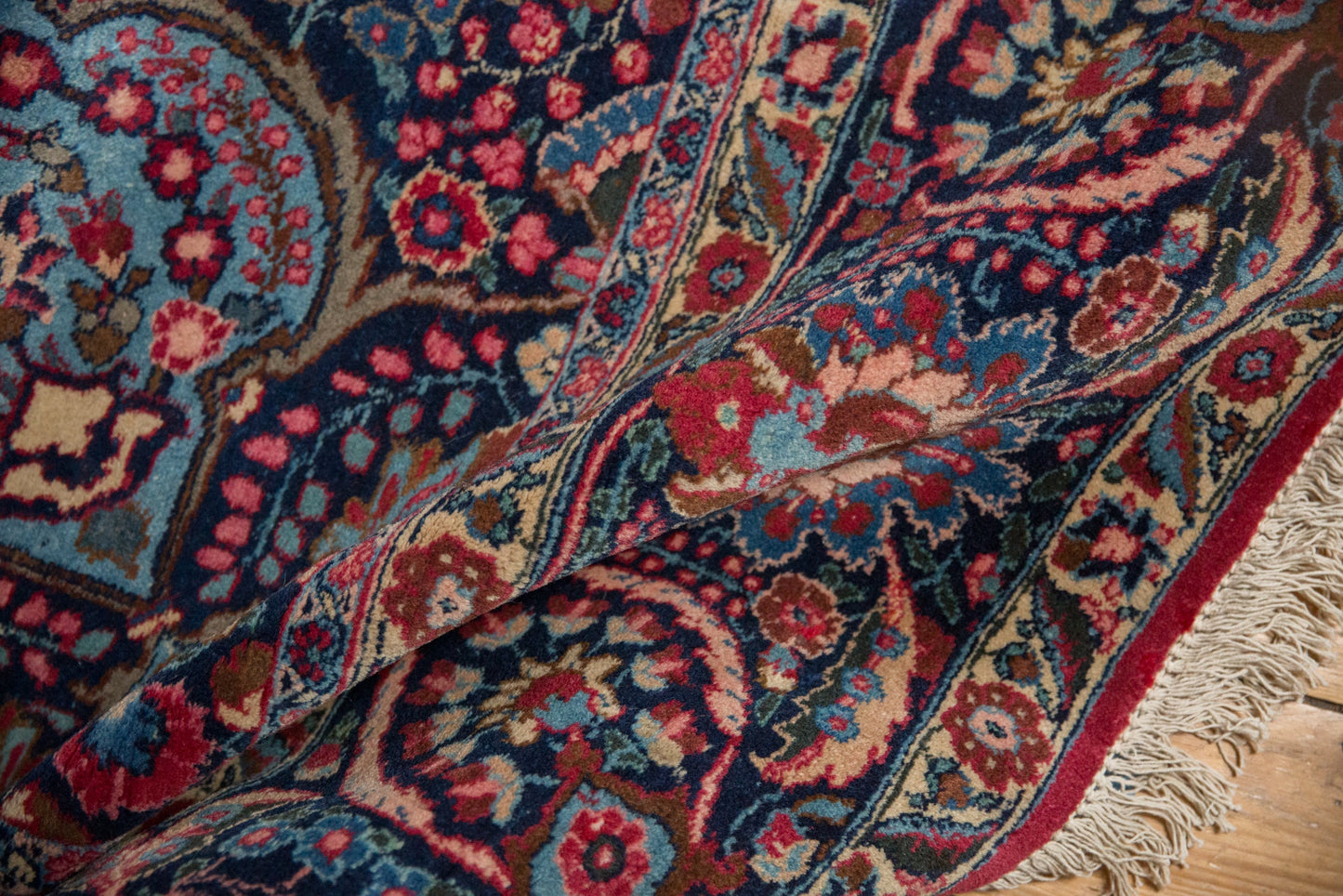 12x14 Vintage Tabriz Square Carpet