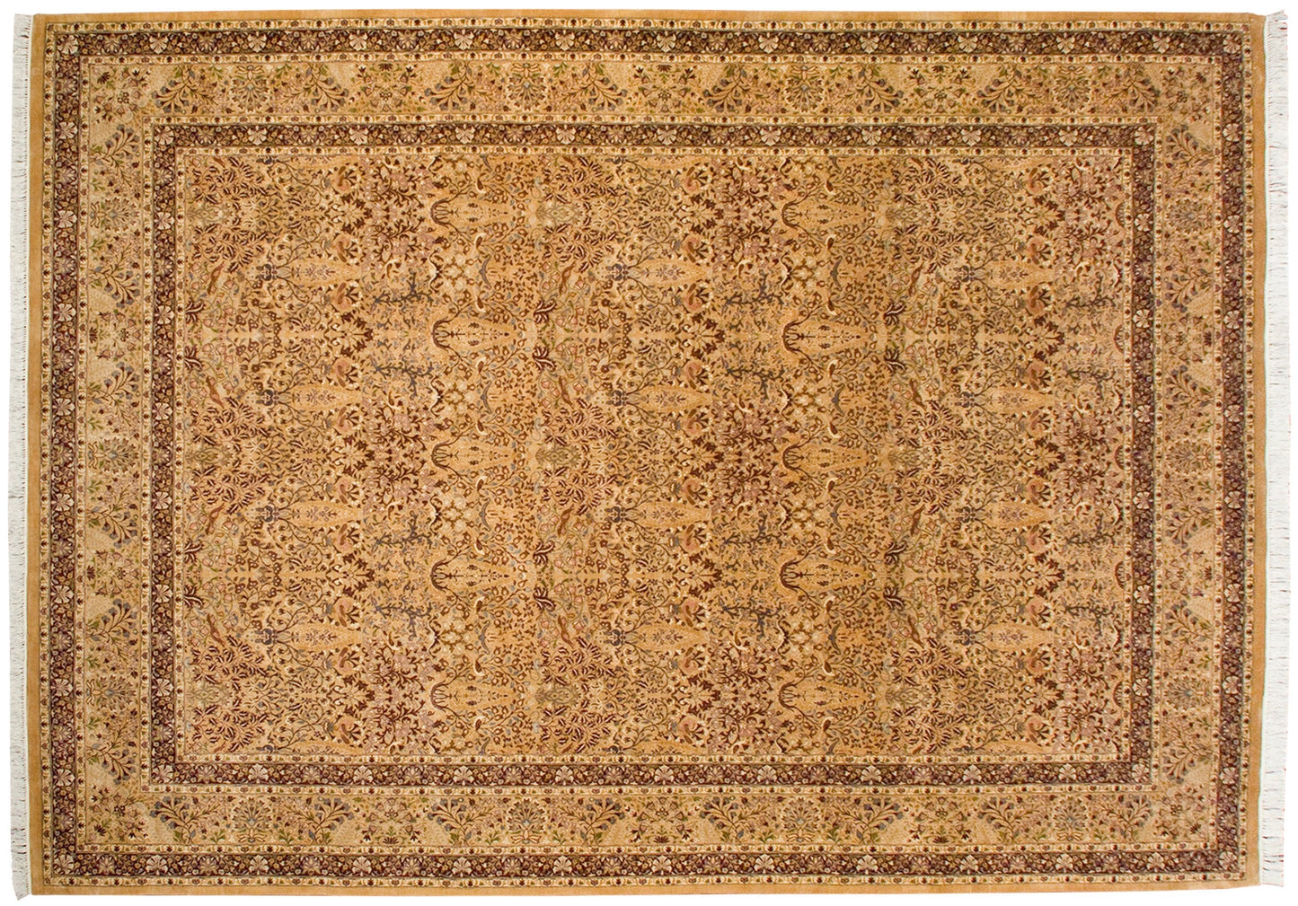 10x14 Vintage Pakistani Kerman Design Carpet