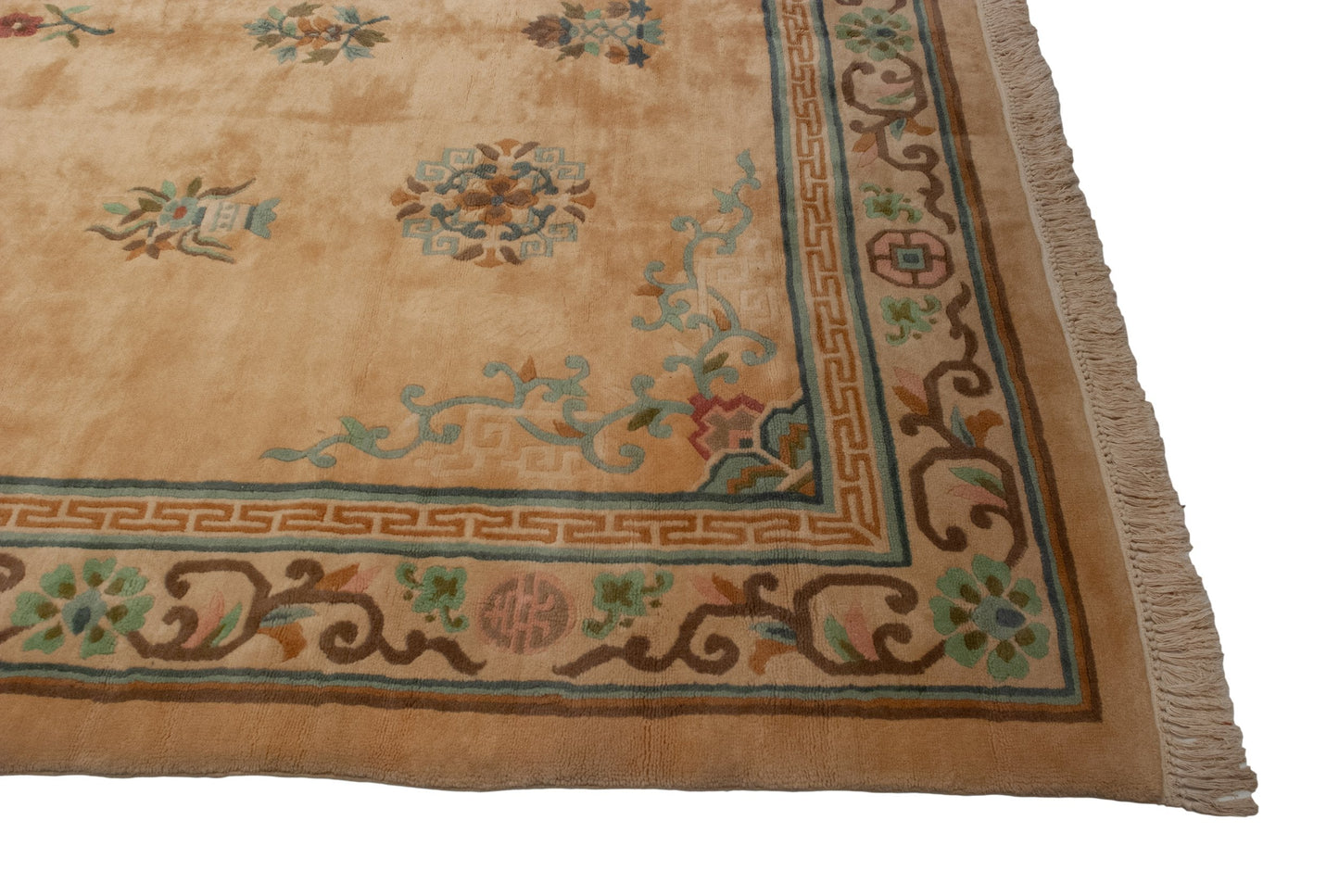 10.5x17.5 Vintage Japanese Peking Design Carpet