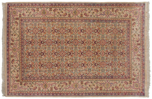 6x9 Vintage Indian Mahal Design Carpet