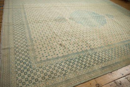 9x11.5 Vintage Distressed Bulgarian Tabriz Design Carpet
