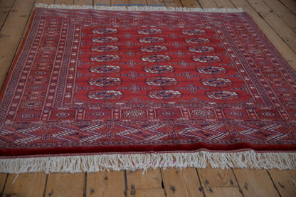 5x5 Vintage Fine Bokhara Square Rug