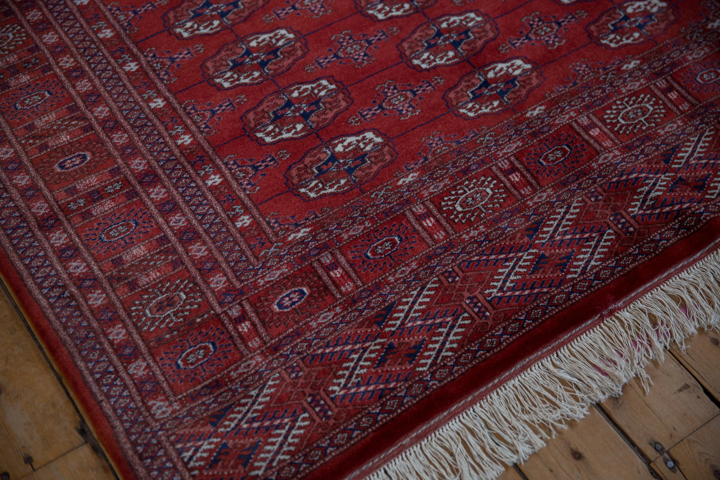 5x5 Vintage Fine Bokhara Square Rug
