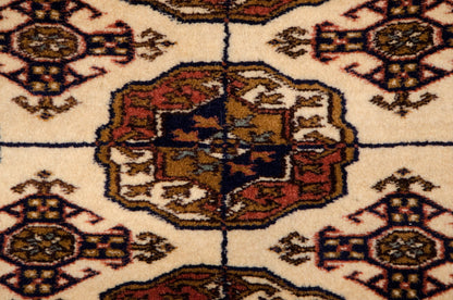 5x5 Vintage Fine Bokhara Square Rug