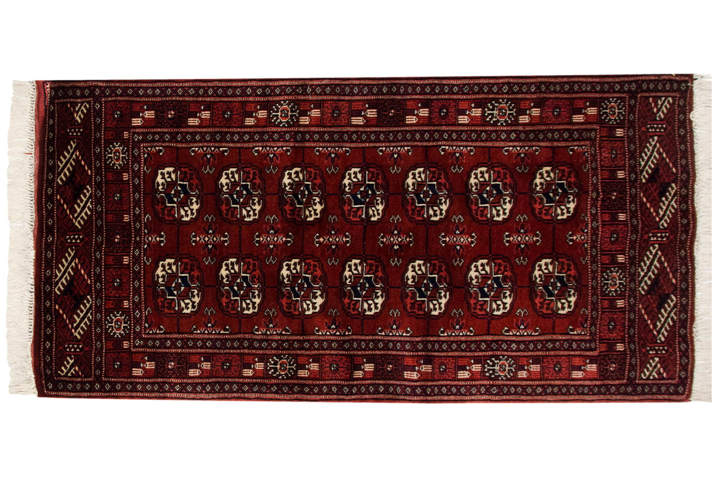 2.5x4 Vintage Fine Bokhara Rug