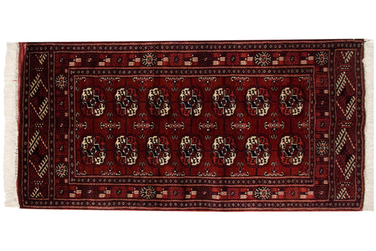 2.5x4 Vintage Fine Bokhara Rug