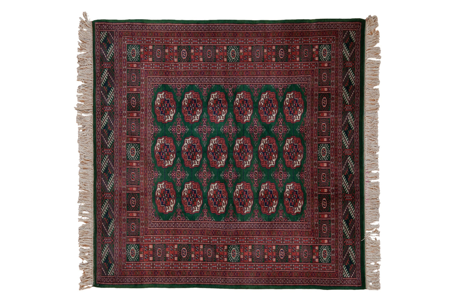 5x5 Vintage Fine Bokhara Square Rug