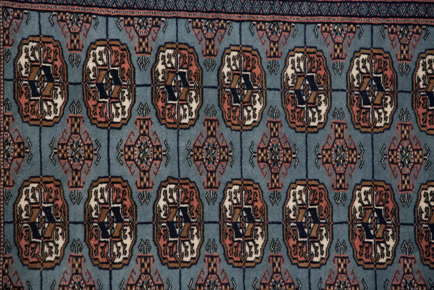2.5x3 Vintage Fine Bokhara Square Rug