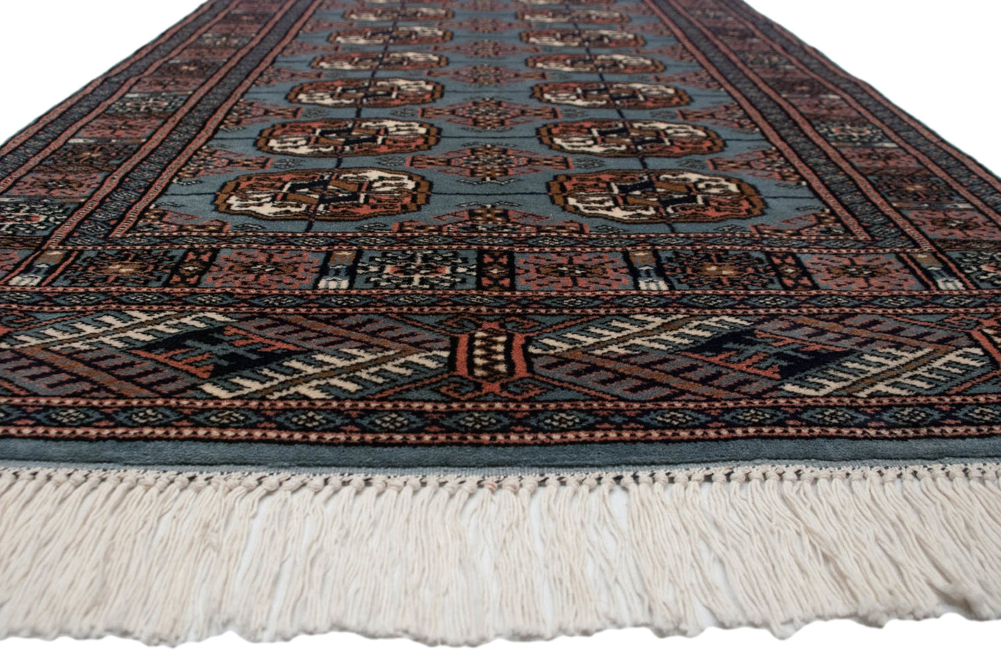 2.5x3 Vintage Fine Bokhara Square Rug